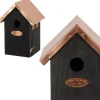 Domek dla ptaków czarny z miedzianym daszkiem * Esschert Design Discount
