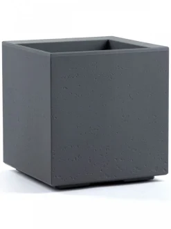 Donica Betonique na kółkach recykling beton szary 30x30xh30 cm