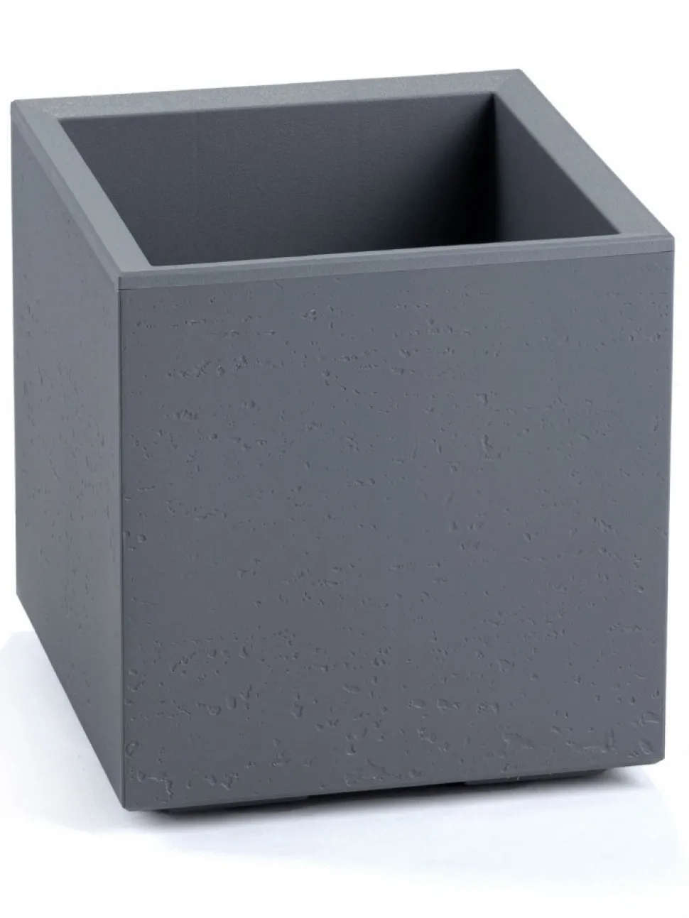Donica Betonique na kółkach recykling beton szary 30x30xh30 cm