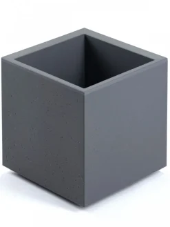 Donica Betonique na kółkach recykling beton szary 30x30xh30 cm