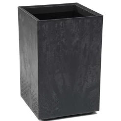 Donica Betonique na kółkach czarny beton H60x40 cm