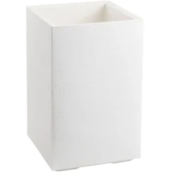 Donica Betonique na kółkach deska recykling kremowy H60x40 cm