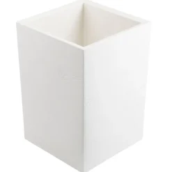 Donica Betonique na kółkach deska recykling kremowy H60x40 cm