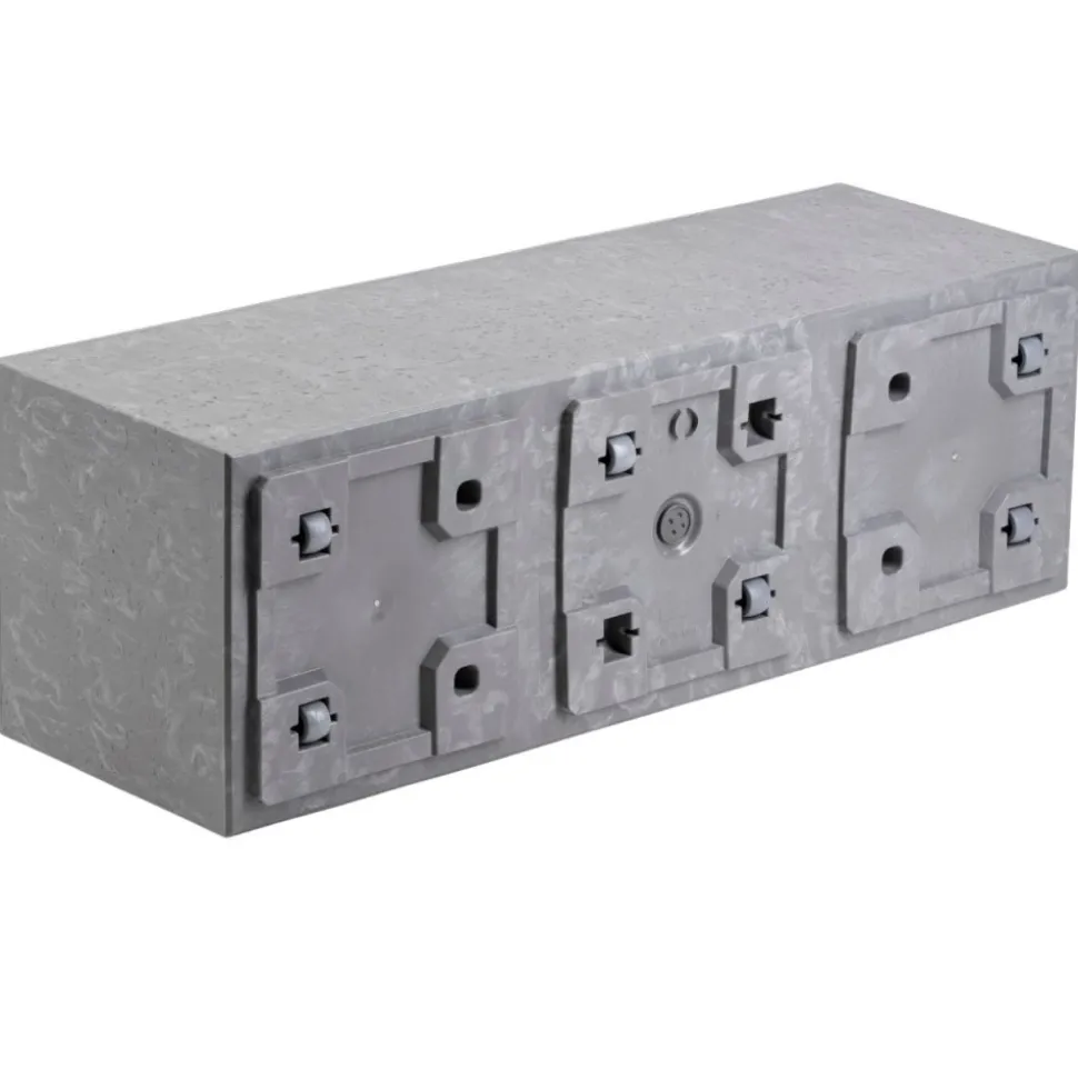 Donica Betonique na kółkach szary beton 90x30xh30 cm