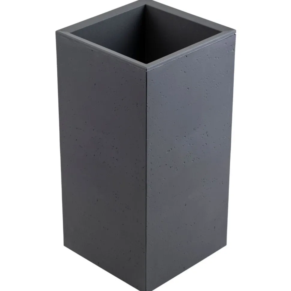 Donica Betonique na kółkach ECO antracyt 30x30xh60 cm