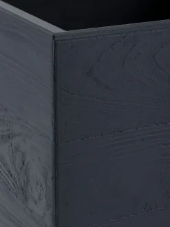 Donica Betonique na kółkach deska recykling antracyt 90x30xh30 cm