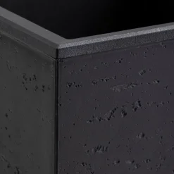 Donica Betonique na kółkach recykling czarny 90x30xh30 cm