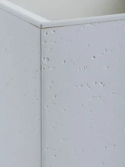 Donica Betonique na kółkach recykling beton kremowy 30x30xh60 cm
