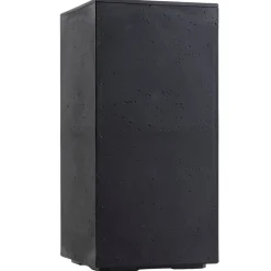 Donica Betonique na kółkach recykling czarny 30x30xh60 cm