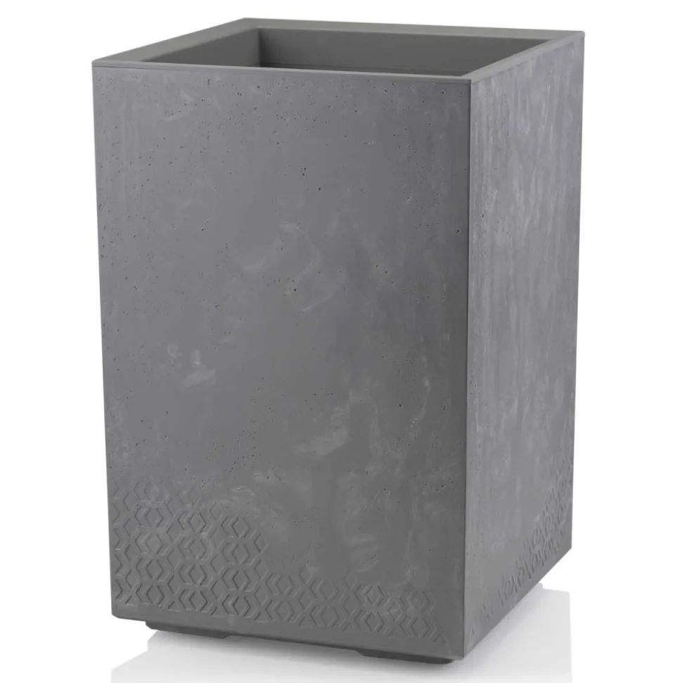 Donica Betonique na kółkach szary beton H60x40 cm