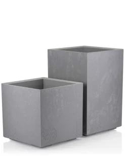 Donica Betonique na kółkach szary beton H60x40 cm