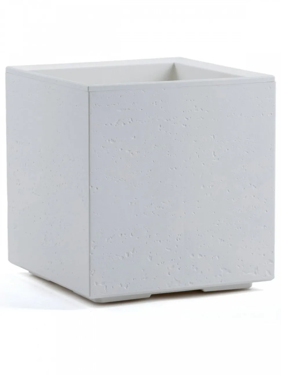 Donica Betonique na kółkach recykling beton kremowy 30x30xh30 cm
