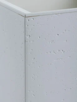 Donica Betonique na kółkach recykling beton kremowy 30x30xh30 cm