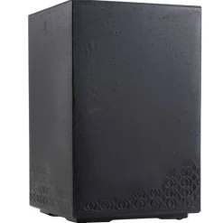 Donica Betonique na kółkach recykling czarny H60x40 cm
