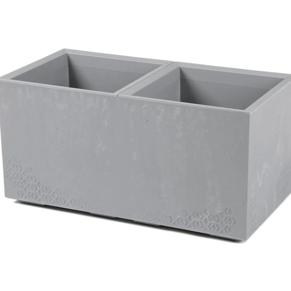 Donica Betonique recykling szary beton h39x78 cm
