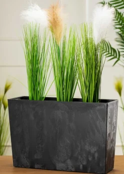 Donica Bloom Czarny Beton h36x56cm