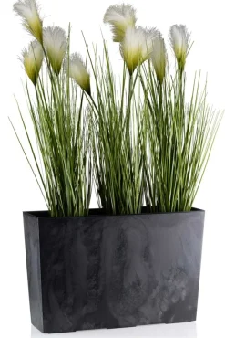Donica Bloom Czarny Beton h36x56cm