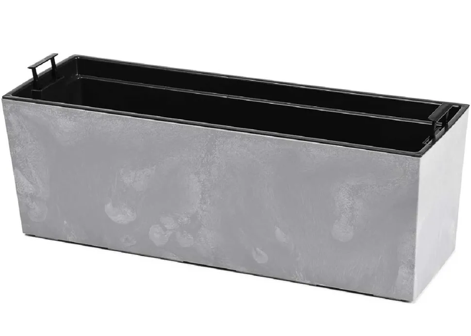 Donica Bouquet szary beton 56xh19 cm