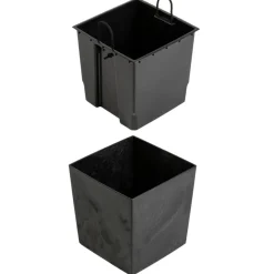 Donica Flore Czarny Beton h30,5x29,5x29,5 cm