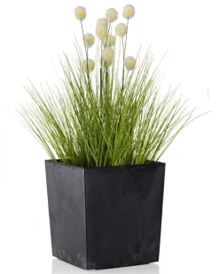 Donica Flore Czarny Beton h19x19 cm