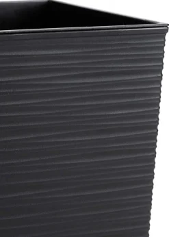 Donica Flore Riflo czarna h25x25 cm