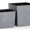 Donica Flore Szary Beton h25x25 cm