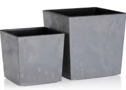 Donica Flore Szary Beton h25x25 cm