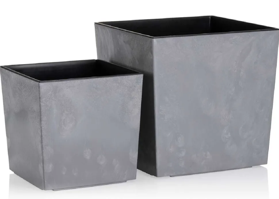 Donica Flore Szary Beton h25x25 cm