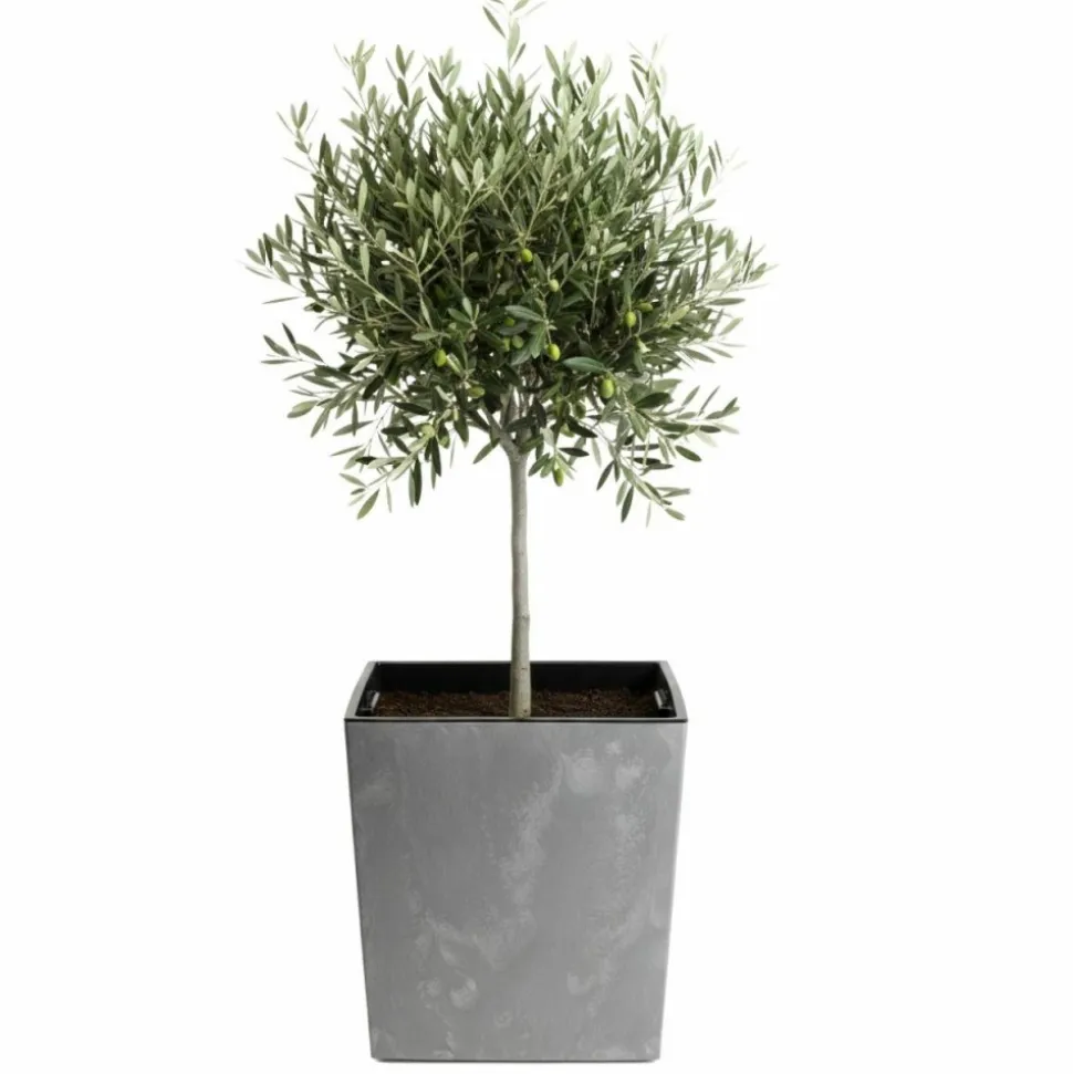Donica Flore Szary Beton h41x39,5x39,5 cm