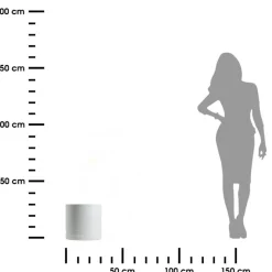 Donica LUNA WALEC biała 30,8 cm