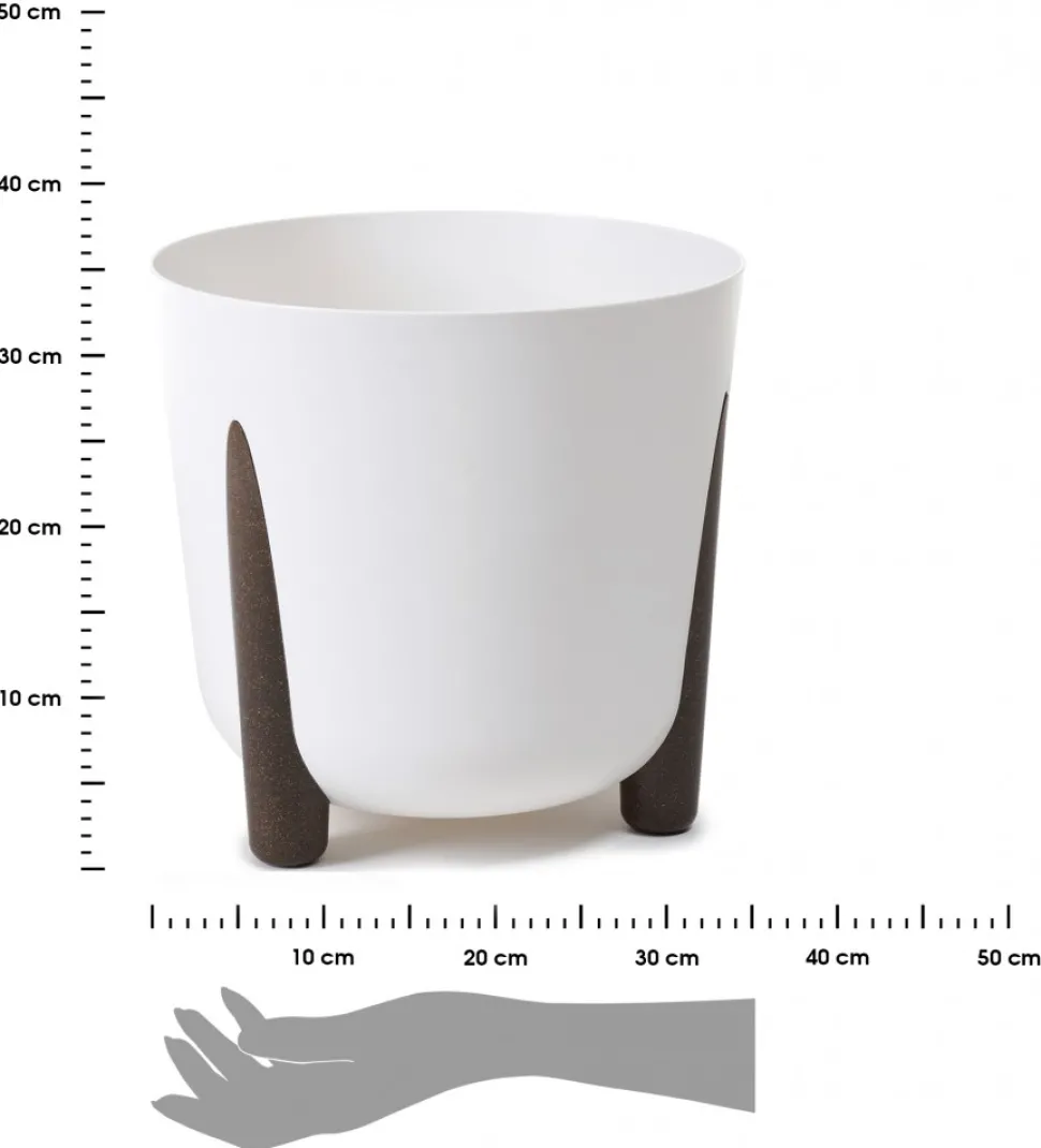 Donica Moss biała 34xh32 cm