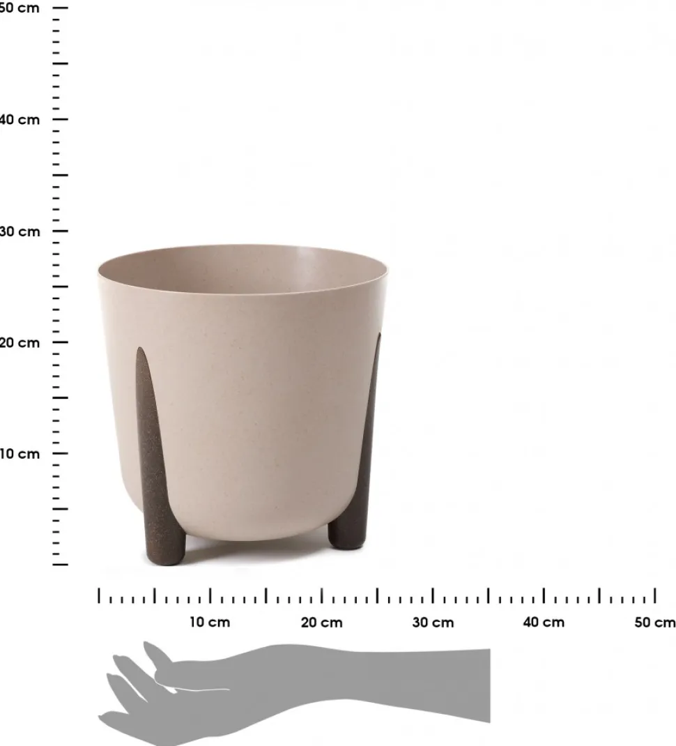 Donica Moss ECO coffee latte 26xh25 cm