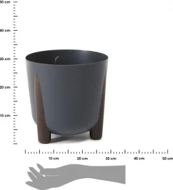 Donica Moss ECO recykling antracytowa 30xh28 cm