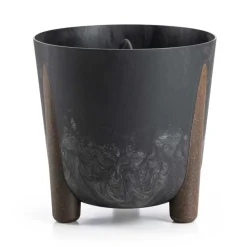 Donica Moss recykling czarny beton 26xh25 cm
