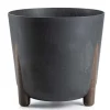 Donica Moss recykling czarny beton 34xh32cm
