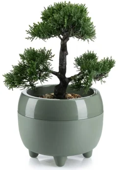 Donica na nóżkach botanica szarozielona 30xh24 cm