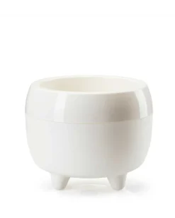 Donica na nóżkach botanica kremowa 23xh18 cm