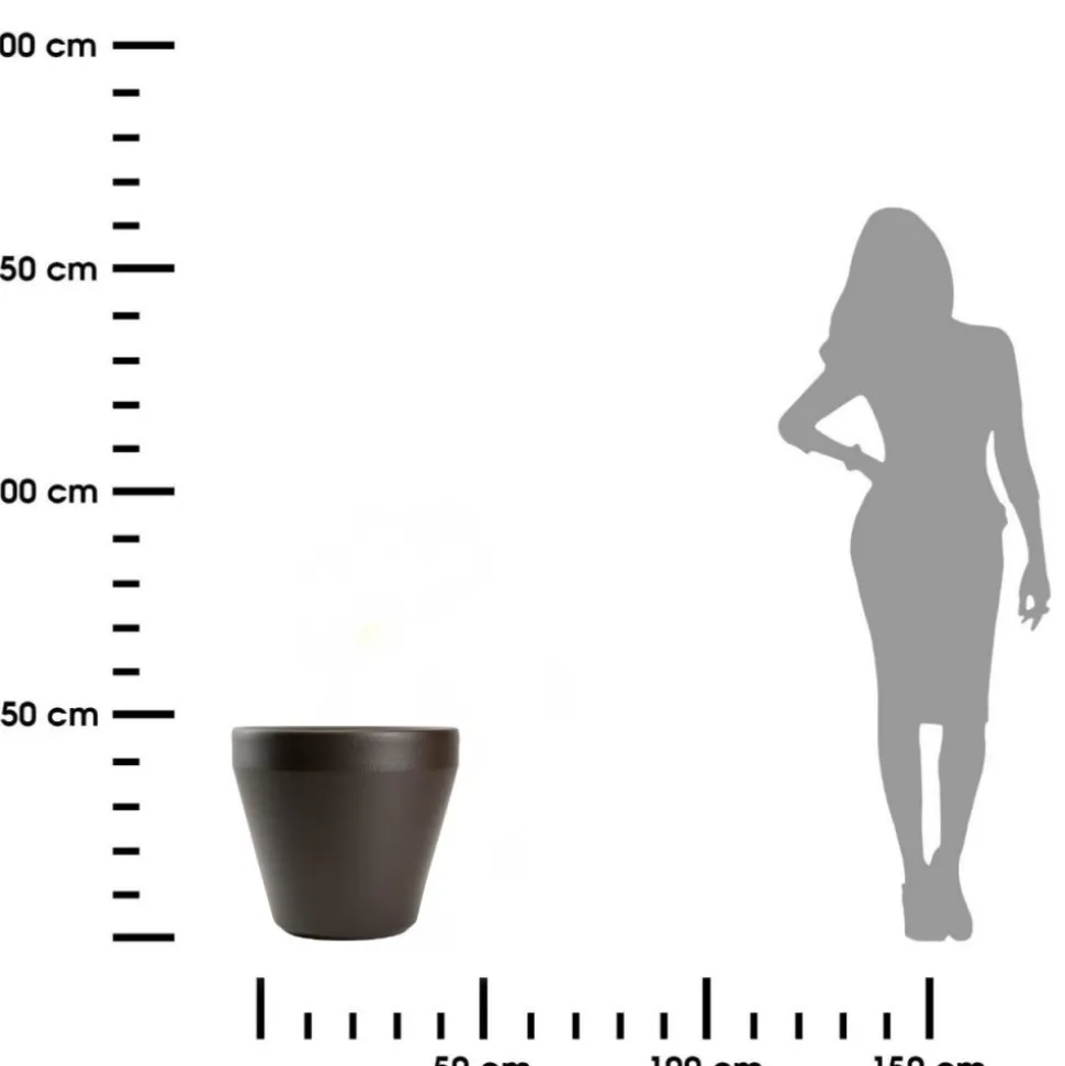 Donica ogrodowa Purea mokka h49,4x55,4 cm