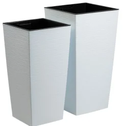 Donica Porto Riflo biała h57x29,5x29,5 cm