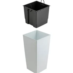 Donica Porto Riflo biała h57x29,5x29,5 cm