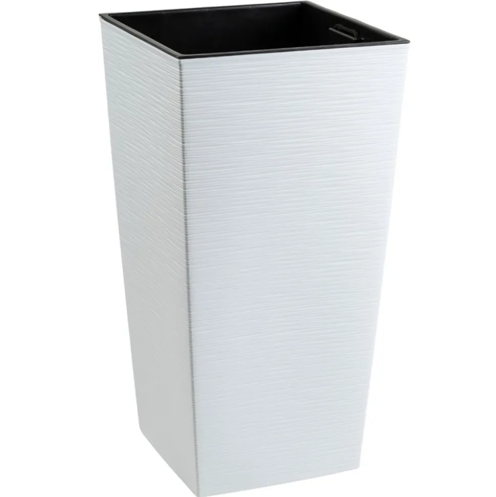 Donica Porto Riflo biała h75x39,6x39,6 cm