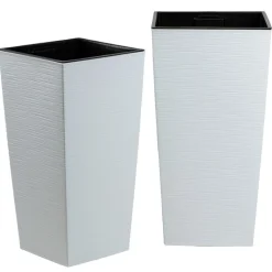 Donica Porto Riflo biała h75x39,6x39,6 cm