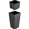 Donica Porto Riflo czarna h67,7x35x35 cm