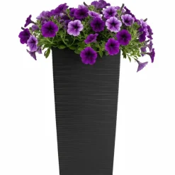 Donica Porto Riflo czarna h67,7x35x35 cm