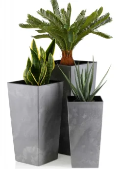 Donica Porto Szary Beton h57x29x29 cm