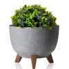 Donica Rosa Eco szary beton 24xh15 cm