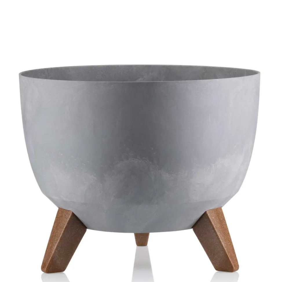 Donica Rosa Eco szary beton 24xh15 cm
