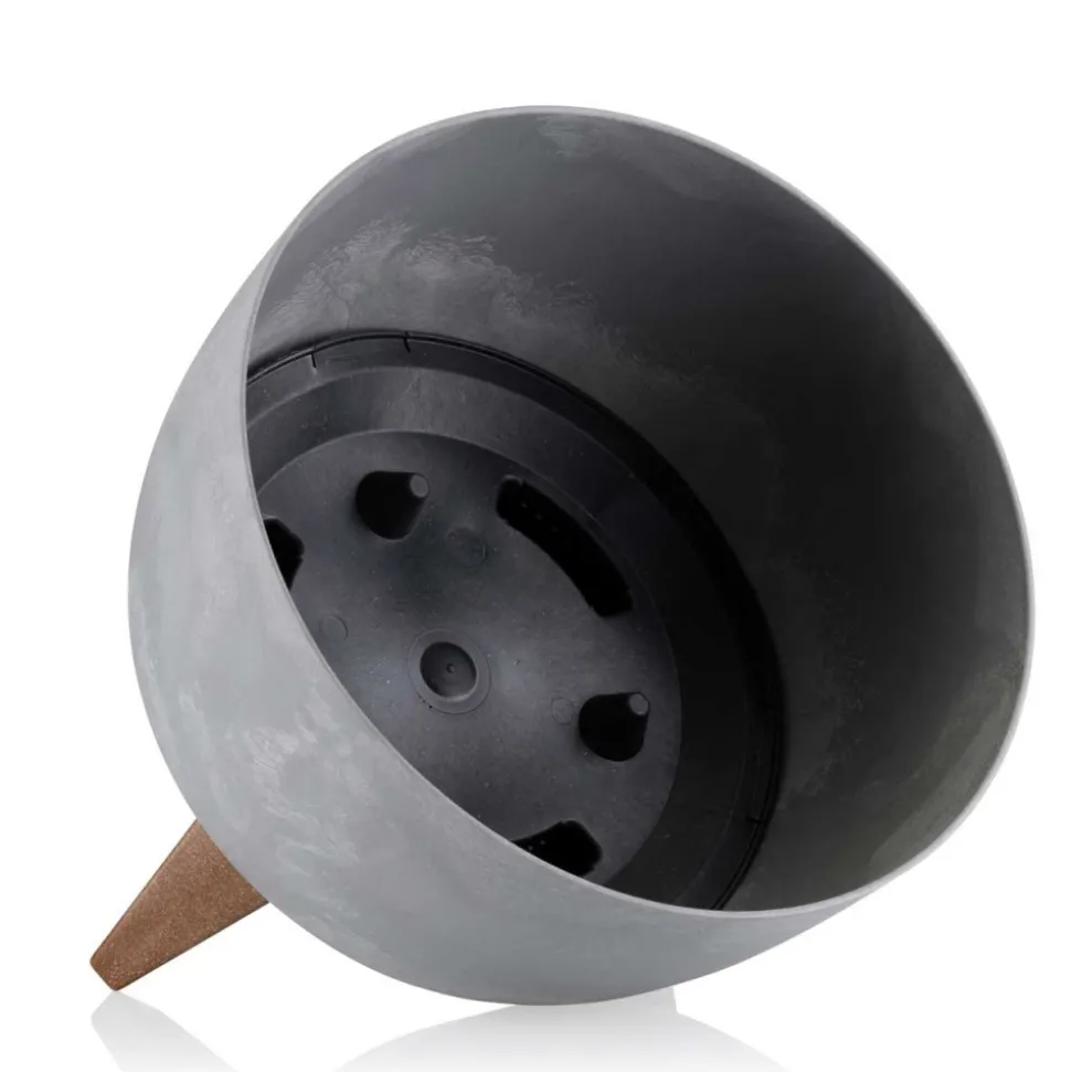 Donica Rosa Eco szary beton 24xh15 cm