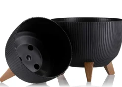 Donica Rosa linea ECO czarna 29xh18 cm