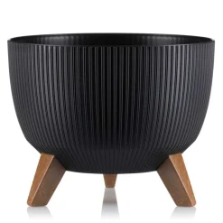 Donica Rosa linea ECO czarna 29xh18 cm